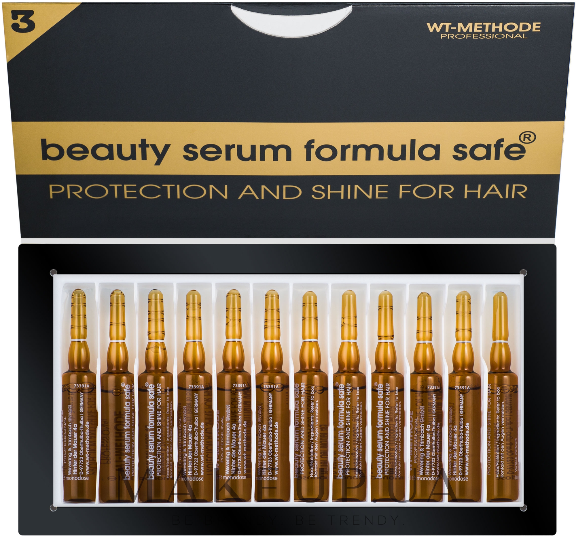 Сироватка для захисту і блиску вашого волосся - Placen Formula Beauty Serum Formula Safe — фото 12x10ml