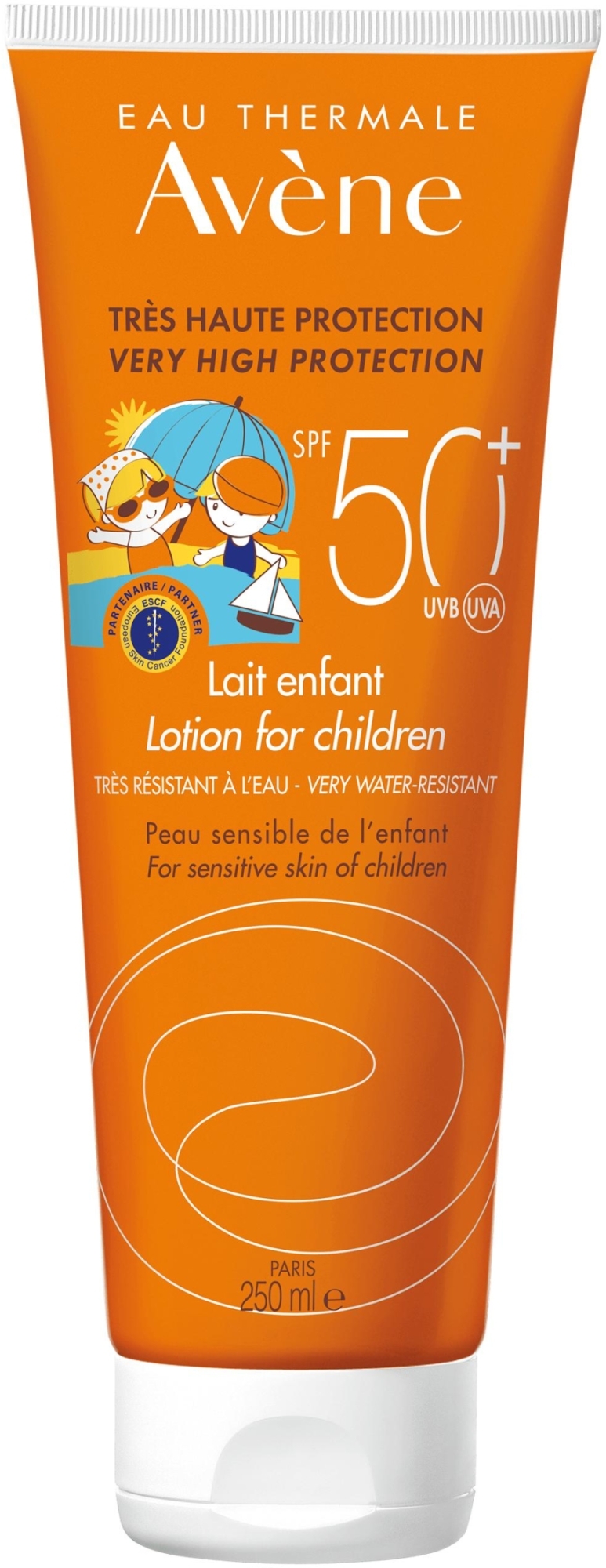 Солнцезащитный лосьон для детей - Avene Eau Thermale Sun Lotion Children SPF50 — фото 250ml