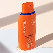 Водостійке сонцезахисне молочко для тіла - Lancaster Sun Beauty Sublime Tan Body Milk SPF30 — фото N6