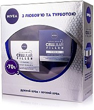 Парфумерія, косметика Набір - NIVEA Hyaluron Cellular Filler (day/cream/50ml + night/cream/50ml)