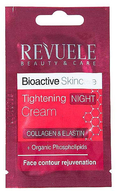 Ночной крем для лица - Revuele Bioactive Skin Care Collagen & Elastin Tightening Night Cream (пробник) — фото N1