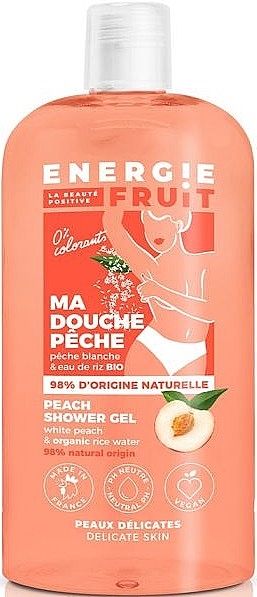 Гель для душу "Персик і рисова вода" - Energie Fruit Peach Shower Gel — фото N1