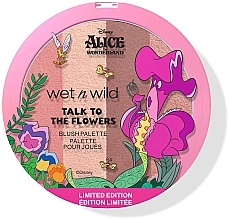 Палетка румян - Wet N Wild Alice in Wonderland Talk To The Flowers Blush Palette — фото N1