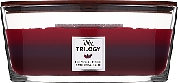 Духи, Парфюмерия, косметика Ароматическая свеча в стакане - WoodWick Hourglass Trilogy Candle Sun Ripened Berries