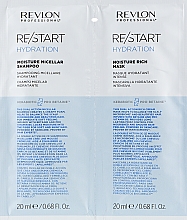 Духи, Парфюмерия, косметика Набор - Revlon Professional Restart Hydration (sh/20ml + mask/20ml)