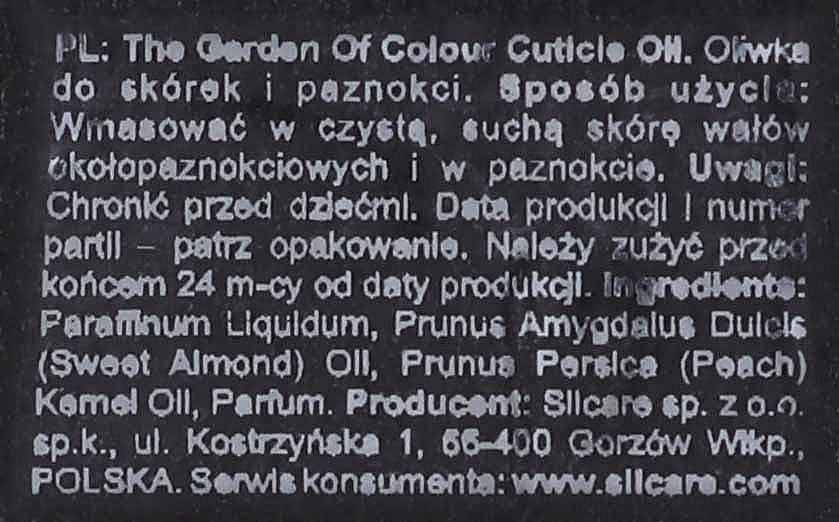 Олія для нігтів і кутикули - Silcare Garden of Colour Cuticle Oil Peach Nature — фото N2