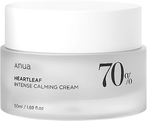Заспокійливий крем для обличчя - Anua Heartleaf 70% Intense Calming Cream — фото N1