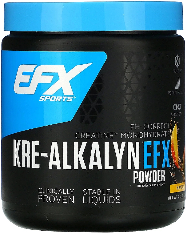 Добавка в порошке «Креалкалин» со вкусом манго - EFX Sports Kre-Alkalyn EFX Powder Mango — фото N1