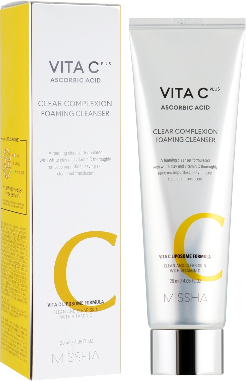 Очищающая пена для умывания - Missha Vita C Plus Clear Complexion Foaming Cleanser — фото N1