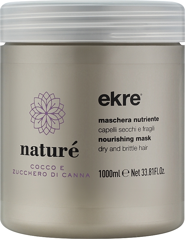 Маска для сухого волосся з екстрактом кокоса - Ekre Nature Nourishing Mask Dry And Brittle Hair — фото N1