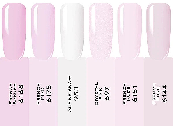 Набор гель-лаков для ногтей, 6 продуктов - Sincero Salon Sweet Pink — фото N3