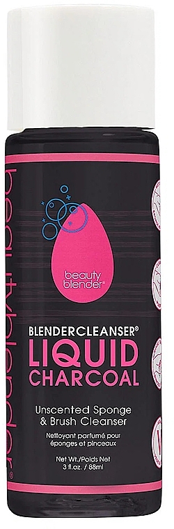 Очищающий гель для спонжей и кистей с углем - Beautyblender Blender Cleanser Liquid Charcoal — фото N1