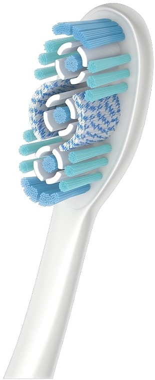 Зубна щітка 360, середня, біла з блакитним - Colgate 360 Max White One Medium Toothbrush — фото N2