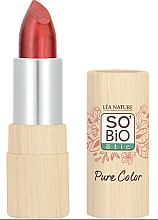 Парфумерія, косметика Живильна помада для губ - So'Bio Etic Pure Color Shimmery Lipstick