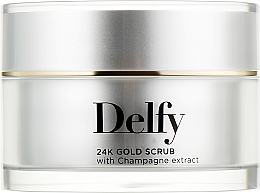 Парфумерія, косметика Освіжальний скраб для обличчя - Delfy Gold Facial Scrub-N2