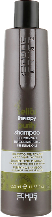 Очищающий шампунь против перхоти - Echosline Seliar Therapy Purity Shampoo — фото N1