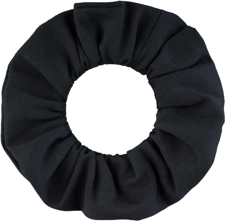 Резинка для волосся, трикотаж, чорна, "Knit Classic" - MAKEUP Hair Accessories — фото N2