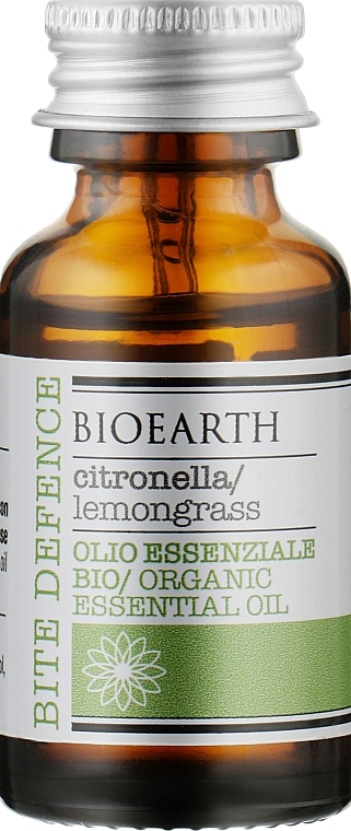 Ефірна олія лемонграса - Bioearth Organic Essential Oil — фото N1