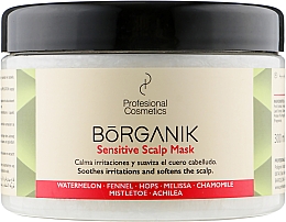 Маска для чутливої шкіри голови - Profesional Cosmetics Borganik Sensitive Scalp Mask — фото N1