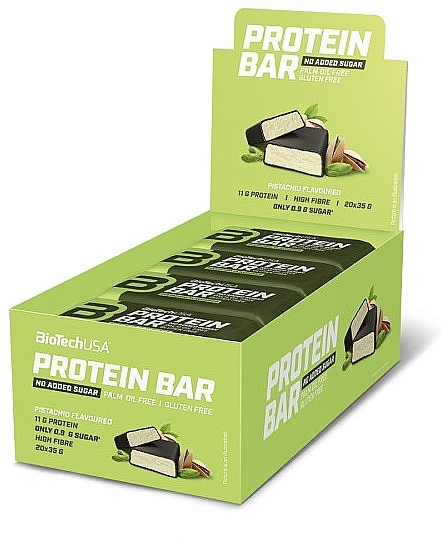 Протеиновый батончик "Фисташка" - BioTechUSA Protein Bar Pistachio — фото N3