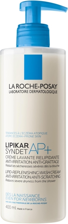 Ліпідовідновлювальний очищувальний крем-гель для обличчя та тіла - La Roche-Posay Lipikar Syndet AP+ — фото N2