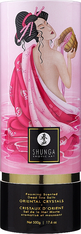 Пенящаяся соль для ванны с ароматом розы - Shunga Oriental Crystals Bath Salts Aphrodisia — фото N2