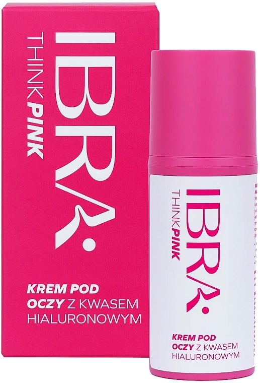 Крем для кожи вокруг глаз с гиалуроновой кислотой - Ibra Think Pink — фото N1