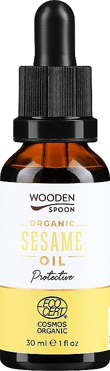 Олія кунжутна - Wooden Spoon Organic Sesame Oil — фото N1