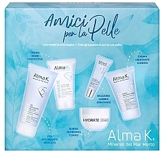 Набор - Alma K. Skin Besties (cleans/gel/75 ml + lip/balm/8 ml + body/butter/50 ml + f/cr/30 ml + h/cr/40 ml) — фото N1