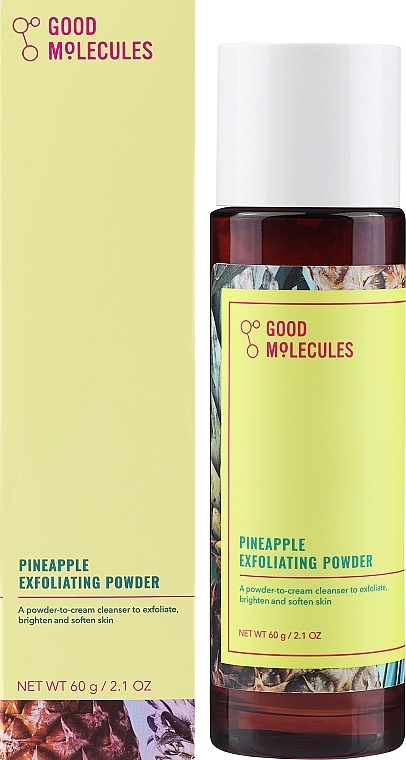 Отшелушивающая пудра с ананасом - Good Molecules Pineapple Exfoliating Powder — фото N1