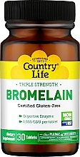 Парфумерія, косметика Натуральна добавка "Бромелайн. Потрійна сила 500 мг" - Country Life Bromelain