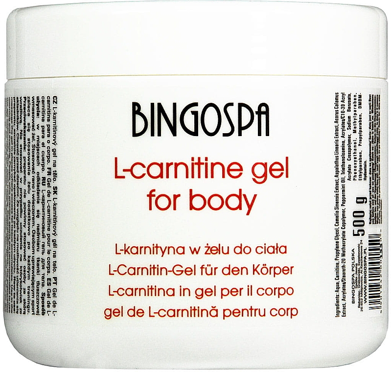Гель для спалювання жиру, з L-карнитином - BingoSpa L-Carnitine Gel — фото N1