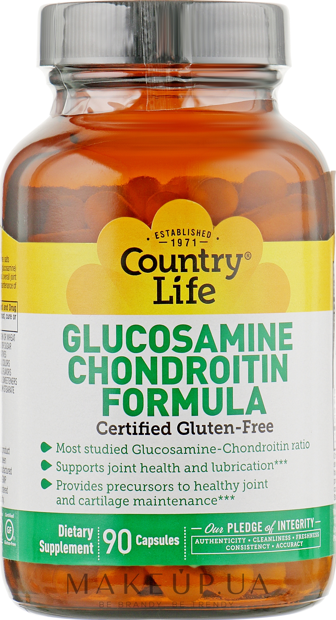 Формула глюкозаміну й хондроїтину - Country Life Glucosamine Chondroitin Formula — фото 90шт