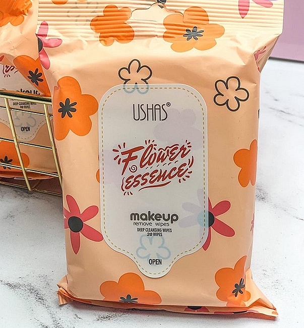 Серветки для зняття макіяжу - Ushas Flower Essen Wipes — фото N1