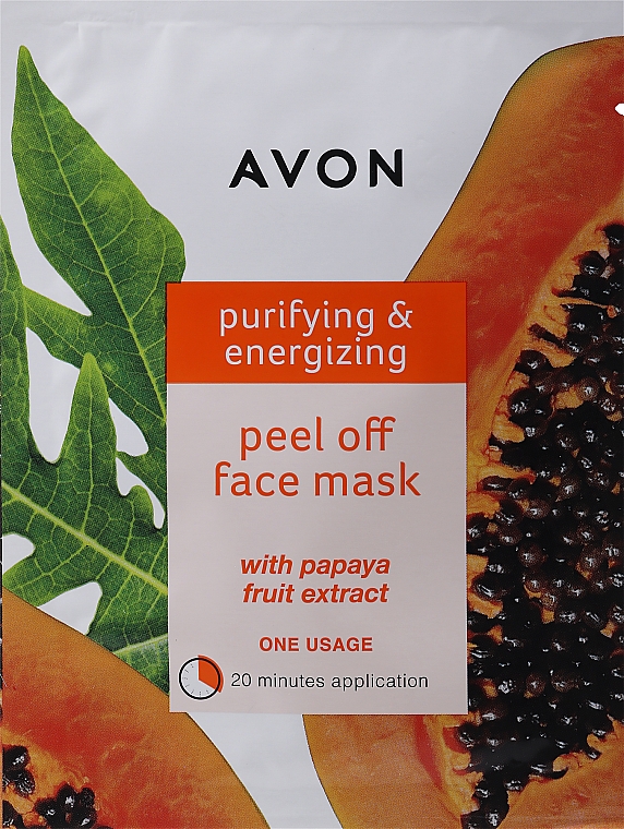 Маска-плівка для обличчя "Очищення і заряд енергії" - Avon Purifying & energizing Face Mask — фото N1