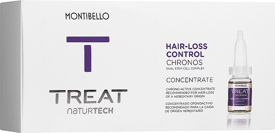 Концентрат проти випадання волосся - Montibello Treat NaturTech Hair-Loss Control Chronos Concentrate — фото N1