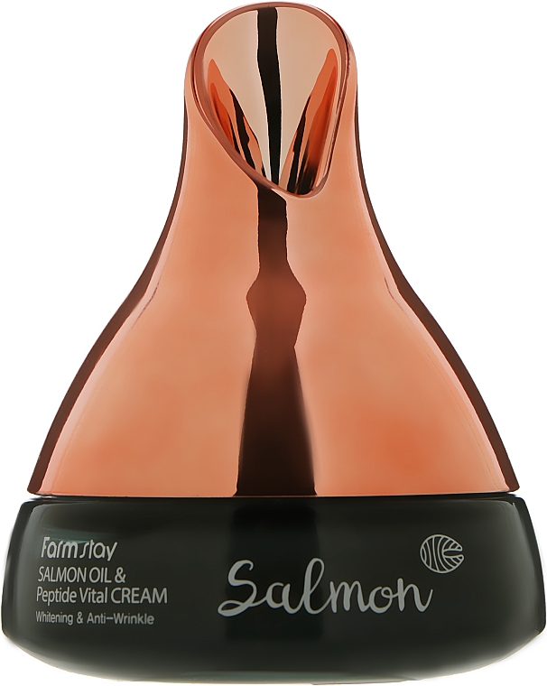 Вітамінний крем з лососевою олією і пептидами - FarmStay Salmon Oil & Peptide Vital Cream — фото N2