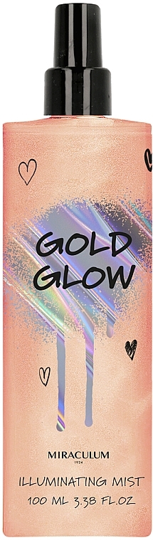 Спрей для обличчя й тіла - Miraculum Gold Glow — фото N1