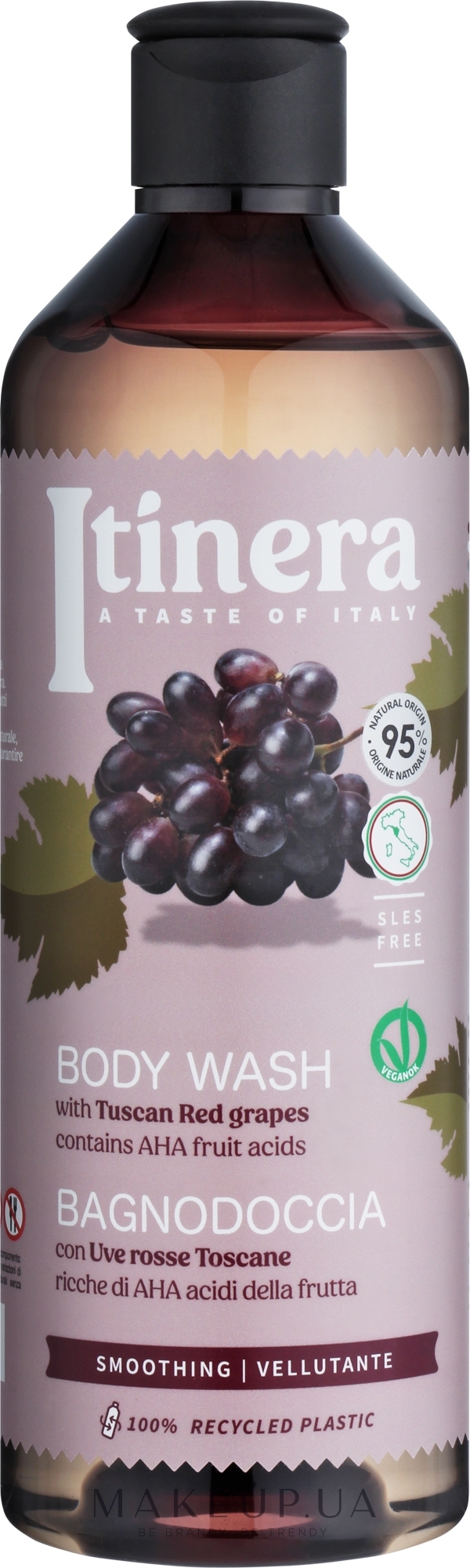 Гель для душа с красным тосканским виноградом - Itinera Tuscan Red Grapes Body Wash — фото 370ml