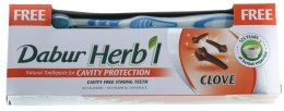 Духи, Парфюмерия, косметика РАСПРОДАЖА Набор "Clove" - Dabur Herb`l (toothbrush/1шт + toothpaste/150g)*