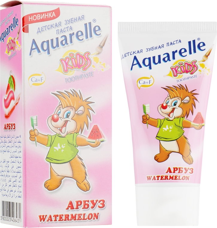 Дитяча зубна паста "Кавун" - Aquarelle Kids Toothpaste Watermelon — фото N1