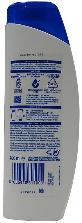 Шампунь против перхоти "Гладкие и шелковистые" - Head & Shoulders Smooth & Silky Anti-Dandruff Shampoo — фото N2