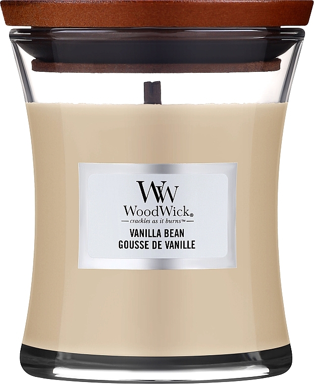 Ароматическая свеча в стакане - WoodWick Hourglass Candle Vanilla Bean — фото N2