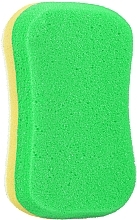 Губка для тіла масажна, жовто-зелена - Sanel Fit Kosc — фото N2