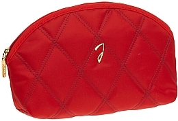 Косметичка жіноча, червона - Janeke Small Quilted Red Pouch Empty Cod — фото N1