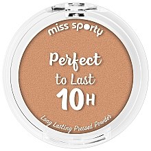 Парфумерія, косметика Компактна пудра для обличчя - Miss Sporty Perfect To Last 10H Long Lasting Pressed Powder
