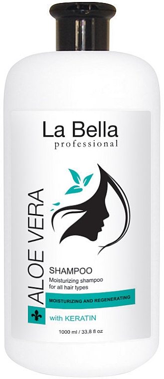 Шампунь для волосся "Алое вера з кератином" - La Bella Aloe Vera Shampoo — фото N1