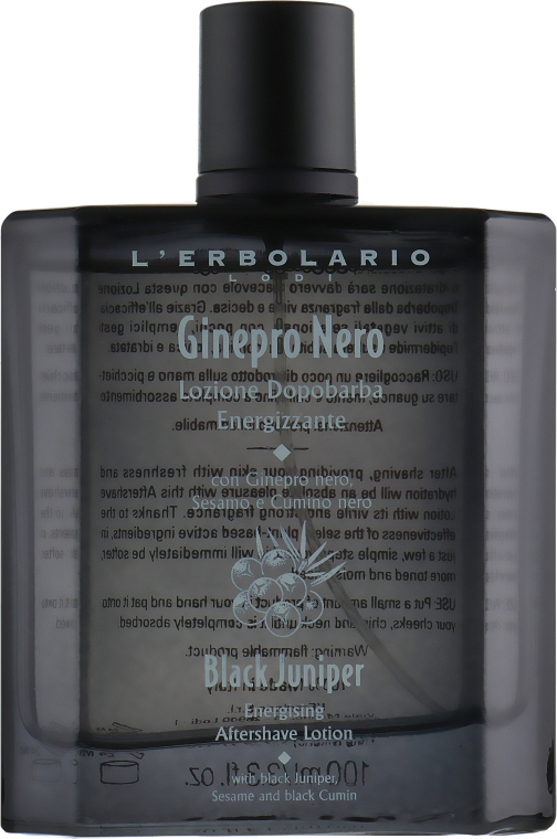 Лосьйон після гоління "Чорний ялівець" - L`Erbolario Black Juniper Energising Aftershave Lotin — фото N2