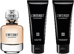 Givenchy L’Interdit - Набір (edt/80ml + sh.oil + bodymlk) — фото N2