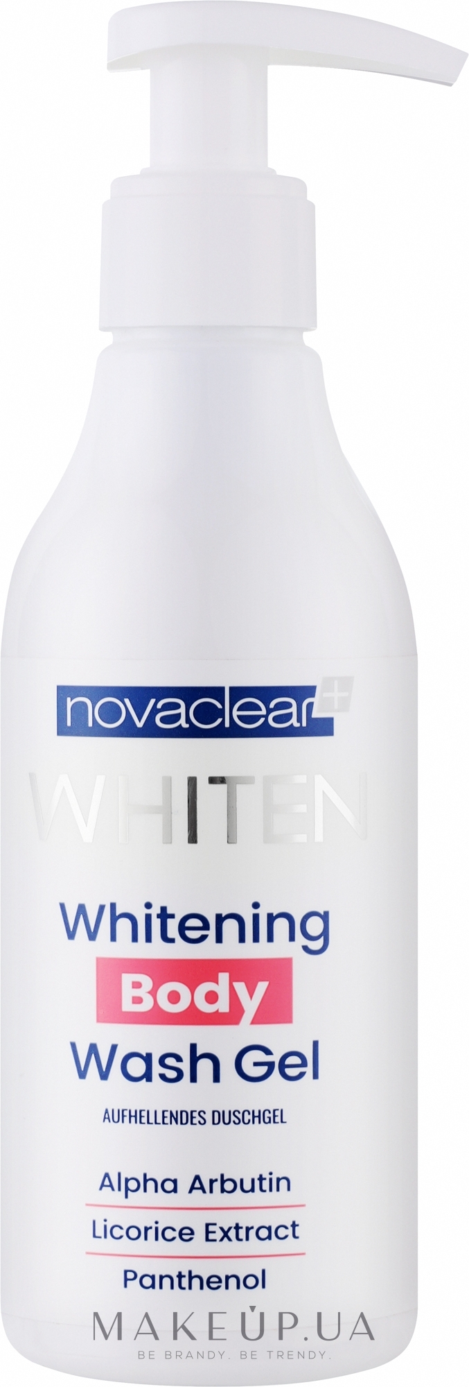 Отбеливающий гель для душа - Novaclear Whiten Whitening Body Wash Gel — фото 200ml